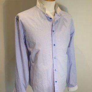Dior Homme Size 43 Contrast Band Collar Shirt